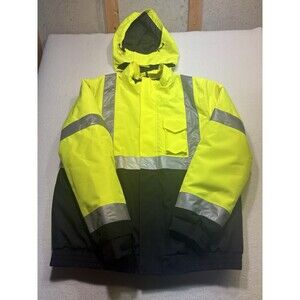 CornerStone ANSI 107 Class 3 Economy Waterproof Insulated Bomber Hooded Jacket